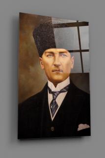 Atatürk Portre Cam Tablo 