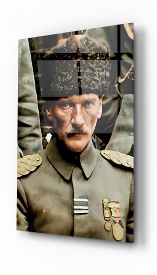 Atatürk Cam Tablo - Atatürk portresi dekoratif cam tablo
